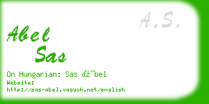 abel sas business card